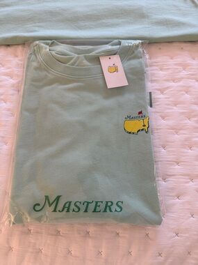 Masters 2026 mint Green Logo Tee-all orders mail in 24 hrs!